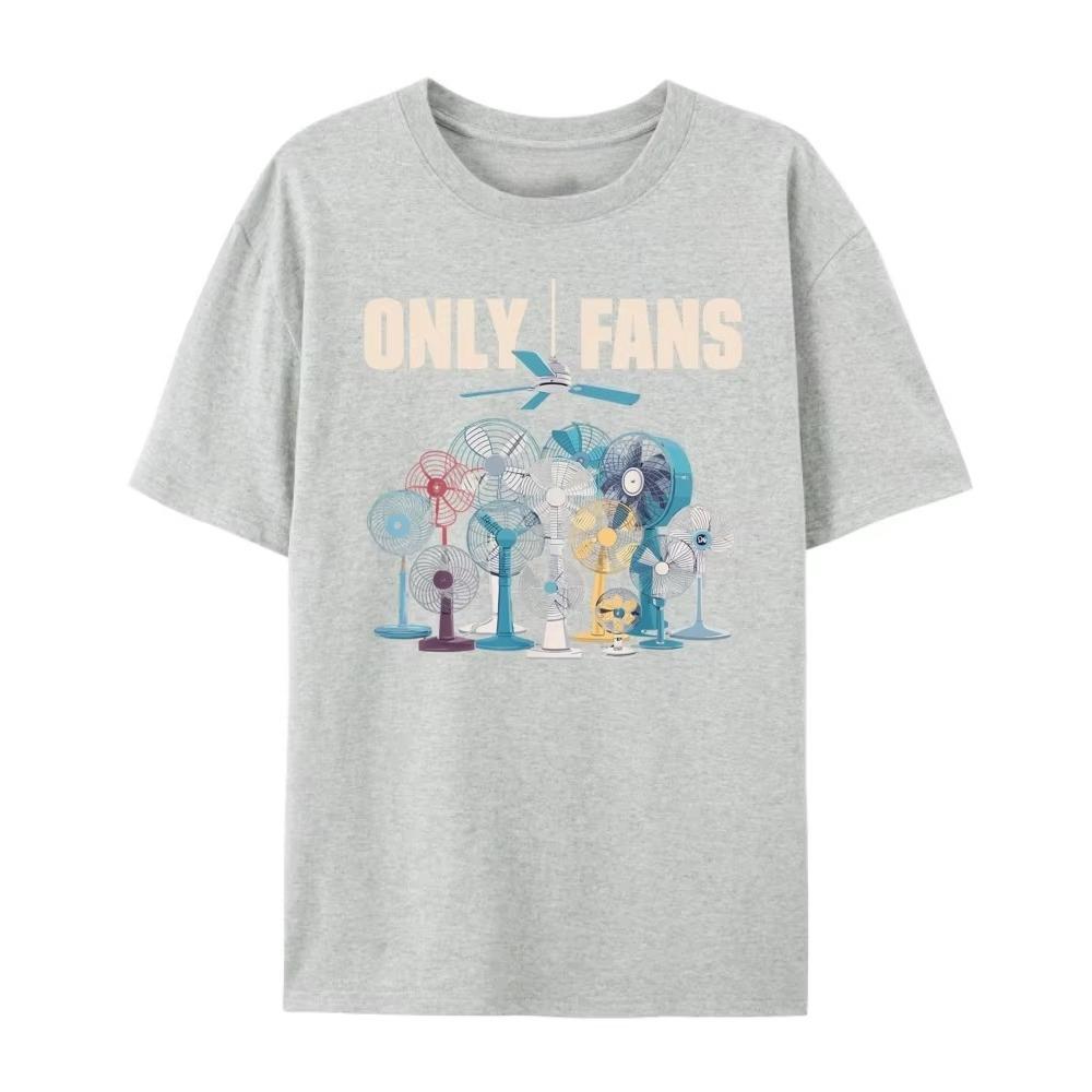 Only Fans Mens Clothing Plus Size Men's Fashion Short Sleeve Clothing Print Cotton Tee Shirts