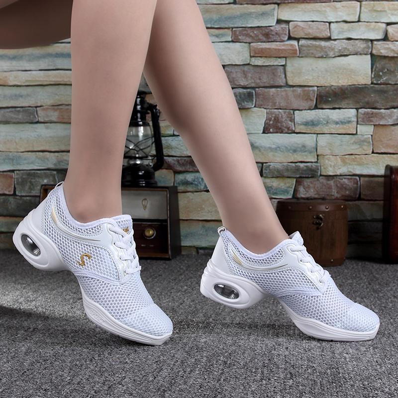Women Air Cushion Shoes Dancing Sports Breathable Mesh Outdoor Sneakers