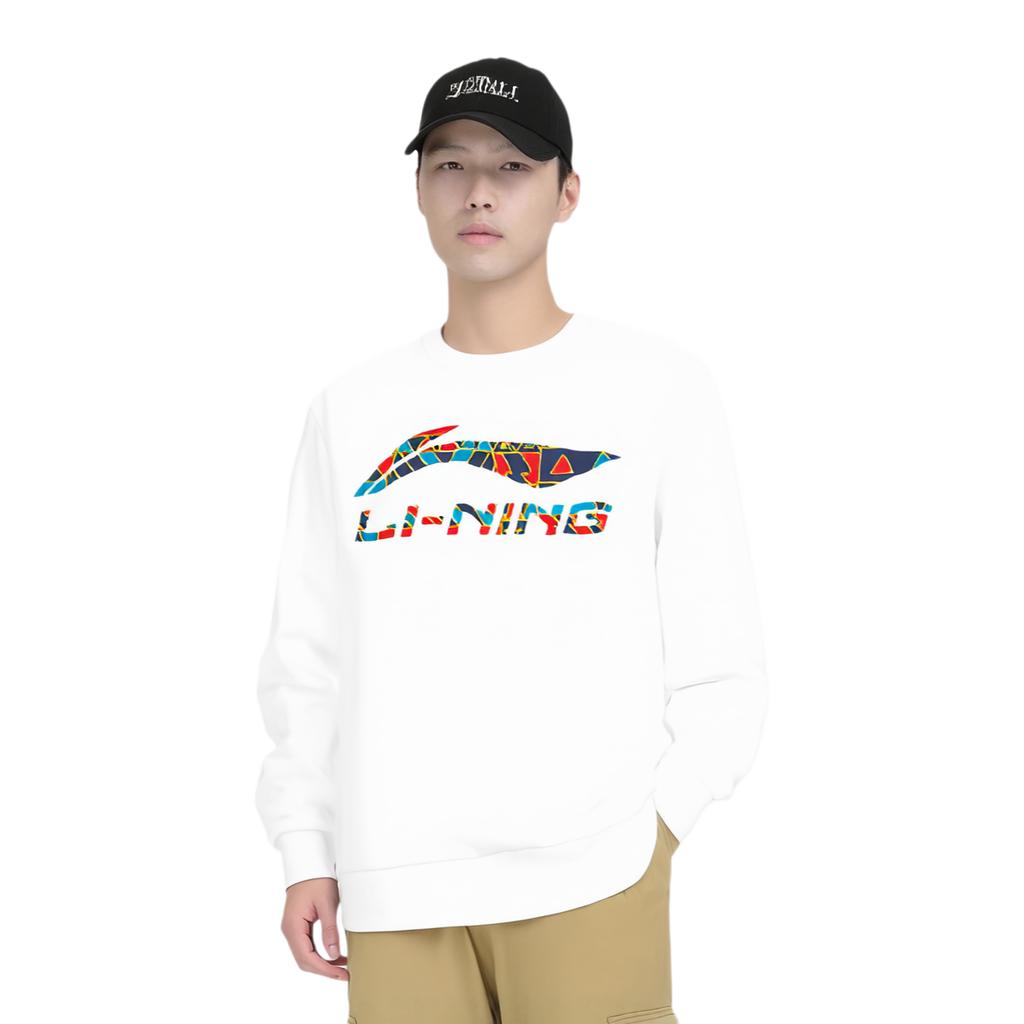 Li Ning Sweatshirt Unisex White YWDU349-1