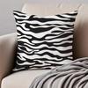Classic fashion luxury zebra pattern Cushion Cover Pillowcase Antidustmite Invisible Zipper Short Plush Sofa Cushion