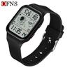 Sanda Astronaut Square Large Screen Unisex Multifunctional Watch with Detachable Strap
