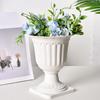 2pcs Wedding Pedestal Style Plastic Containers Flowerpot Roman Flower Vase  Flower Arrangement