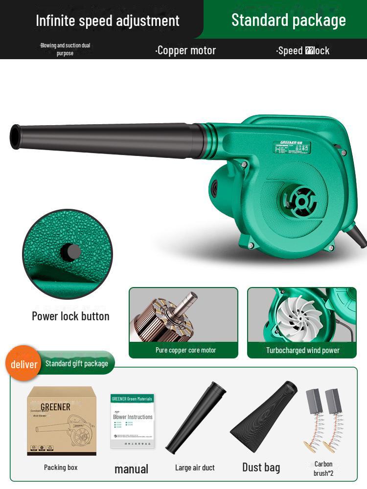 Green Forest 220V High-Power Industrial Hair Dryer & Dust Blower Gun