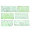 Multifunctional Architecture Drawing Template Rulers DIY Painting Hollow Ruler Kit (#3)