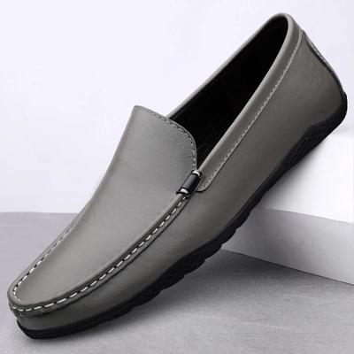 Fashion Genuine Leather Mens Loafers Moccasin Shoes New Arrival Walking Men Summer Flats Lightweight Leisure Man Slip On Walking Shoes