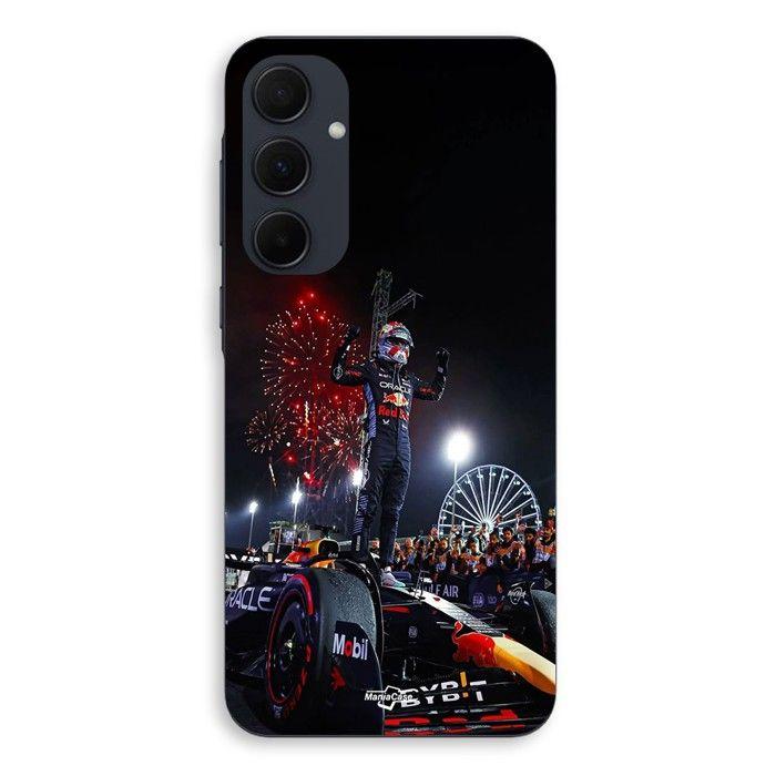 Phone Case - MANIACASE - Samsung Galaxy A55 - Silicone - Flexible - Max Verstappen Champion