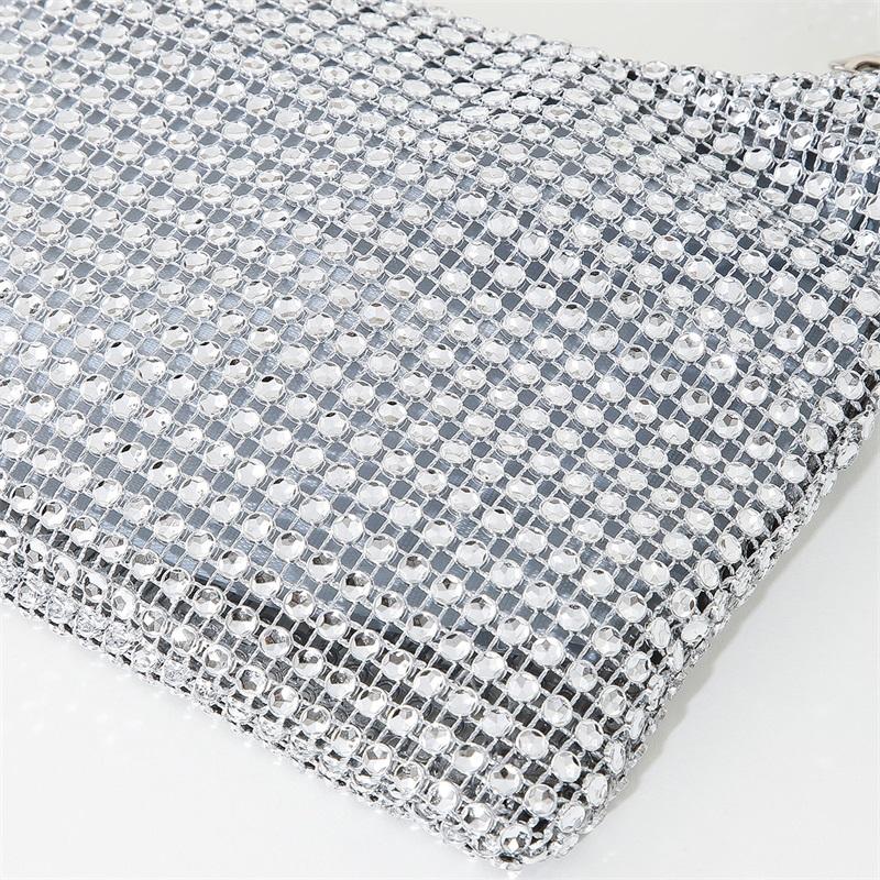 Rhinestone Evening Bag Women Bling Purse Sparkly Diamond Shoulder Bag For Women Party Club Wedding Prom Clutch Purses