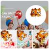 10Pcs Tiger Head Balloons Lovely Animals Pattern Balloons New Year Supplies Indoor Outdoor Animals Theme Balloon