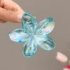 Women Hair Clip Colorful Flower Shape Back Head Hair Claw Horsetail Hair Decoration Hair Styling Tool