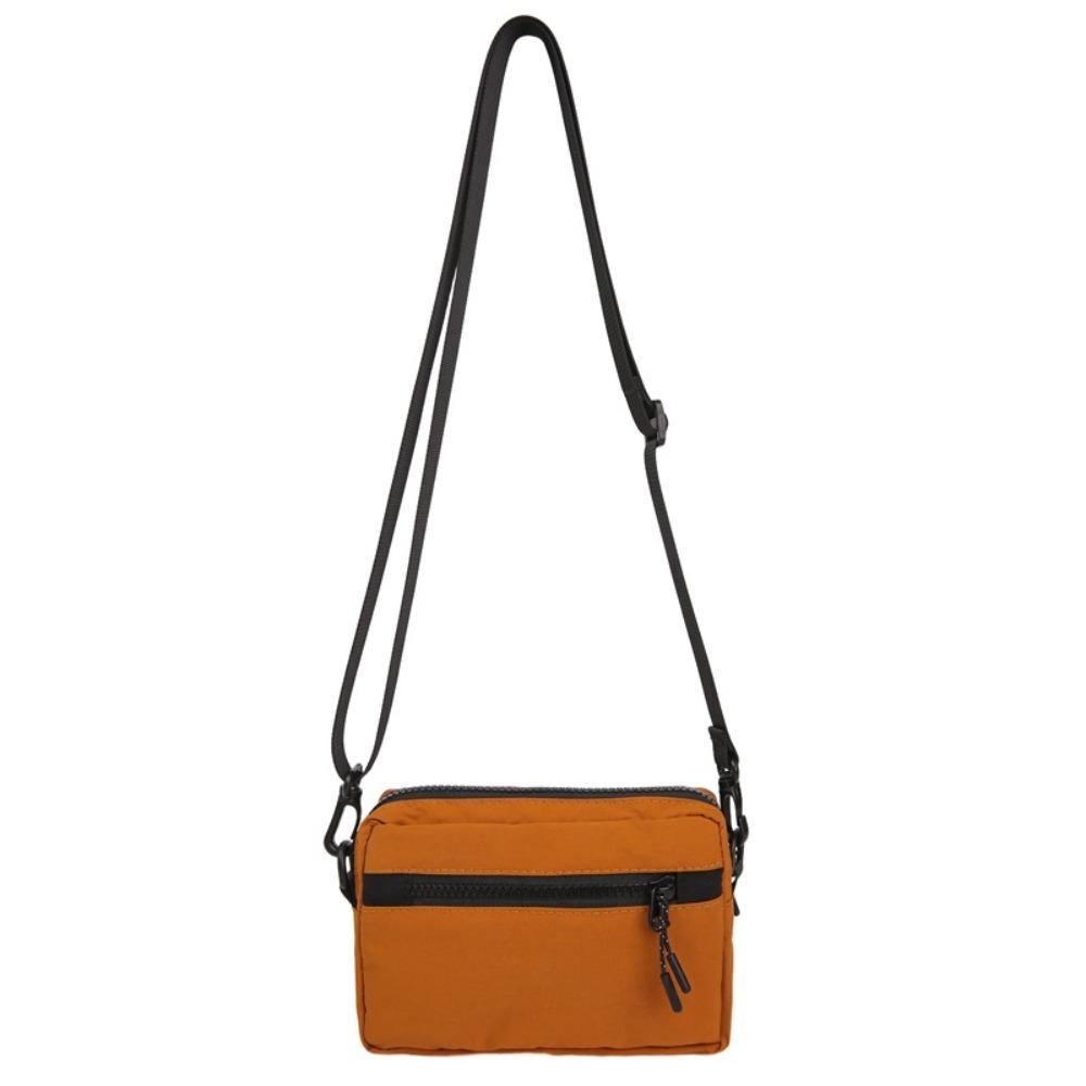 

Leisure Lightweight Crossbody Bag Large Capacity Solid Color Mini Phone Bags Shoulder Bag Everyday Travel коричневый