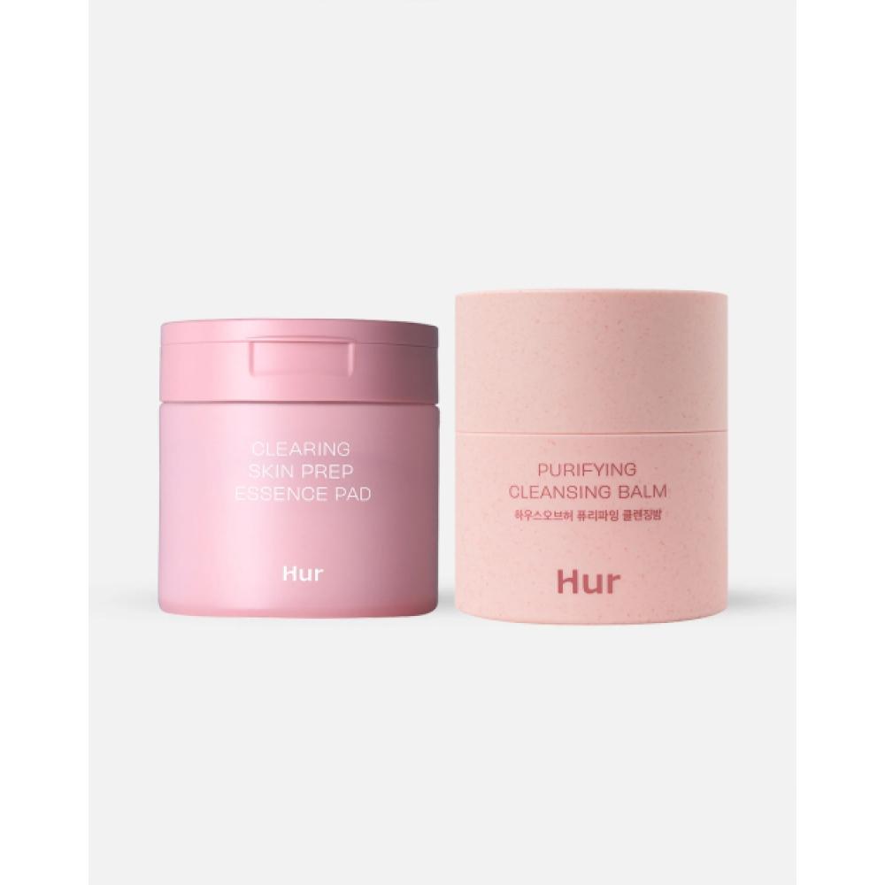 Очищающий бальзам House Of Hur 50 мл + Очищающие эссенс-пэды для подготовки кожи 140 мл NONE