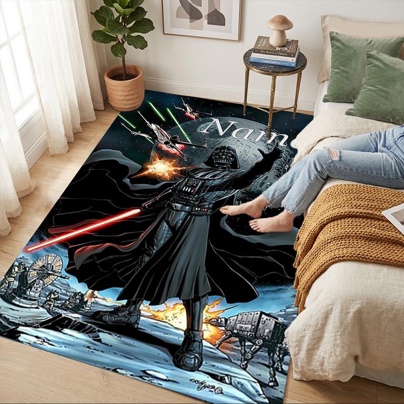 Personalized Name Yoda's Legacy Living Room Non-Slip Area Rug Soft Carpet for Bedroom Kids Playroom Sofa Office Home Decor Doormat