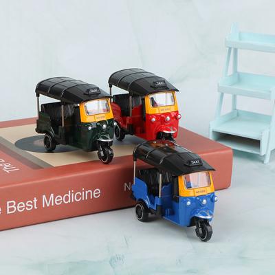 Alloy Tricycle Retro Simulation Model Three Wheeled Motorcycle Toy Model Toys