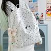 Dot Print Girls Backpack Junior High School Student Lightweight Schoolbag