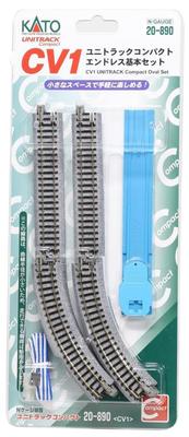 KATO N Gauge CV1 Unitrack Compact Endless Basisset 20-890 Eisenbahn-Modellschienenset