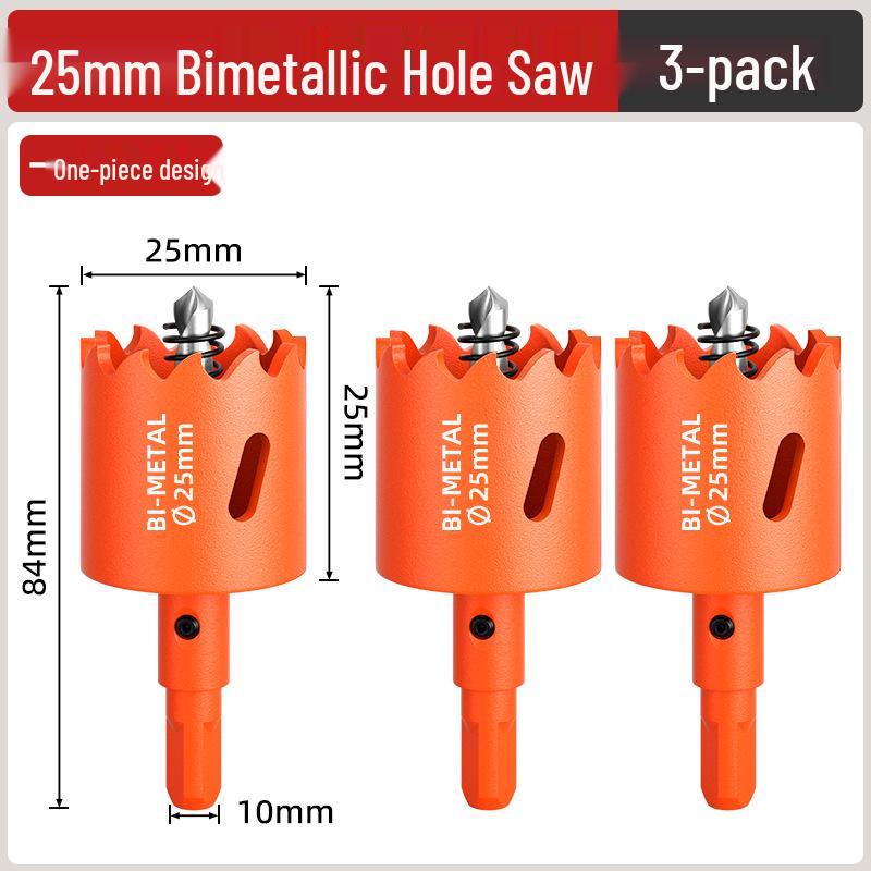 Pânză de găurit bimetalică pentru prelucrarea lemnului: Burghiu pentru Lemn, Gips-carton, Metal, Plastic și PVC - Măritor Găuri pentru Spoturi Încasetate 75mm.