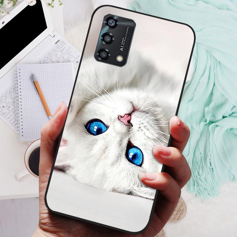Telefoonhoesje Voor OPPO A74 4G Hoesje Siliconen Zwarte Bumper Zachte TPU Coque voor OPPO A74 CHP2219 Hoesjes OPPOA74 A 74 Beschermer Fundas