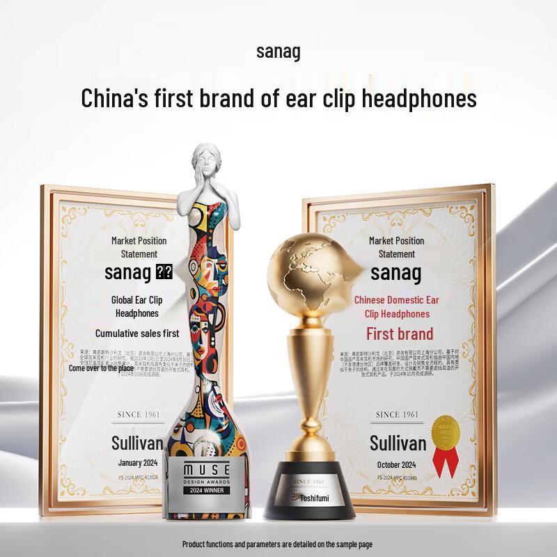 SANAG S8S AI Open-Ear Sport Bluetooth Headset