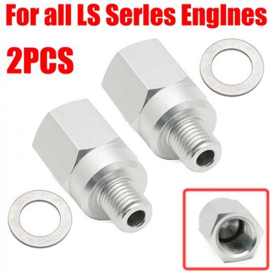 2 Stück Tausch-Messgerät M12-1,5 auf M16 Kühlmitteltemperatursensor Für LS-Motor LS1 LSX