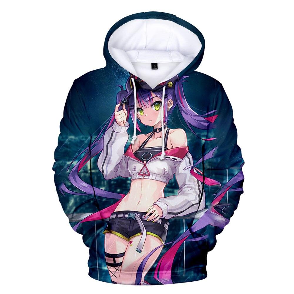 New Hololive Vtuber Cartoon Tokoyami Towa Hoodie Men Women