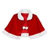 Polyester Women Ponchos Thick Santa Claus Costume Soft Christmas Cloak  Party Costumes Dress