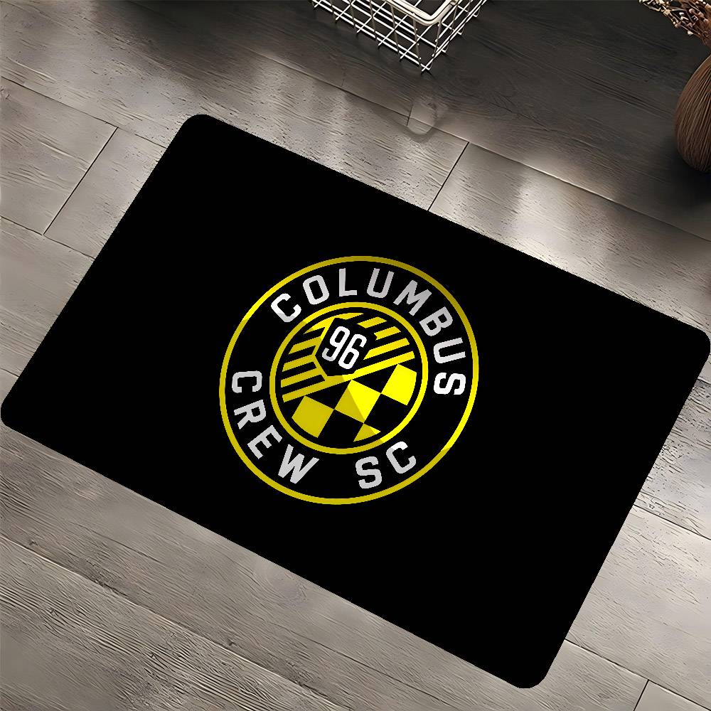 C-Columbus Crew SC Bathroom Mat Anti-slip Absorb Water Long Strip Cushion Bedroon Mat Welcome Doormat
