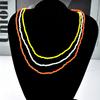 Collier de Perles de Riz Colorées Mode Bohème Collier de Perles de Riz Multicouche Trois Couleurs Ensemble Trois Pièces