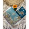 Premium soft zippy silk with c pallu multi thread and zari embroidery work with readymade lace and piping border