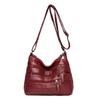 Women's 2021 Trendy Soft Leather Shoulder Bag - Large Capacity, All-Match, Middle-Aged Messenger Style