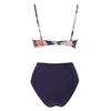 Women's Sexy High Waist Bikini Swimwear with Underwire Support