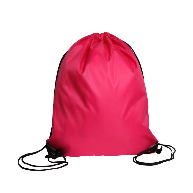 Polyester, Drawstring Pocket, Double Shoulder Drawstring Backpack, Drawstring Backpack Bag, Sports and Fitness, Waterproof, Oxford Cloth Storage Bag