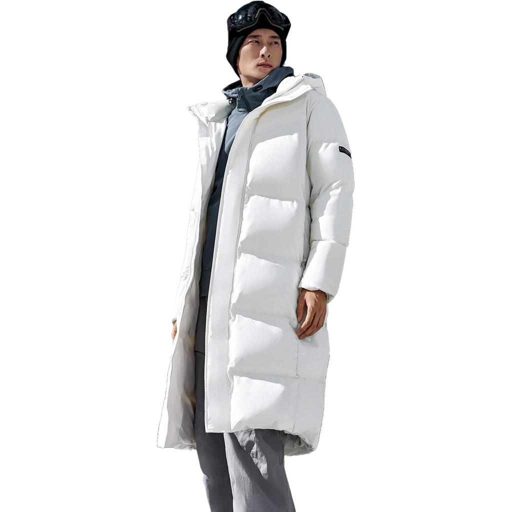 Li Ning Fitness Series Hooded Logo Zipper Down Jacket Men Jackets AYMV765-1