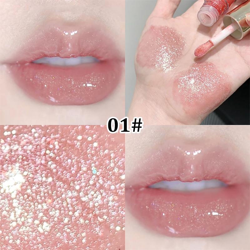 Sakinuo Hydra Bright Flash Lip Gloss Love Fine Flash Cross Border Pearl Water Beep Lip Mirror Lip Gloss