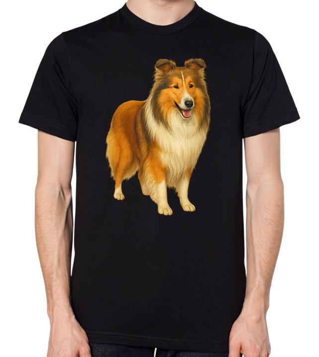 Rough Collie Dog Unisex T-Shirt L