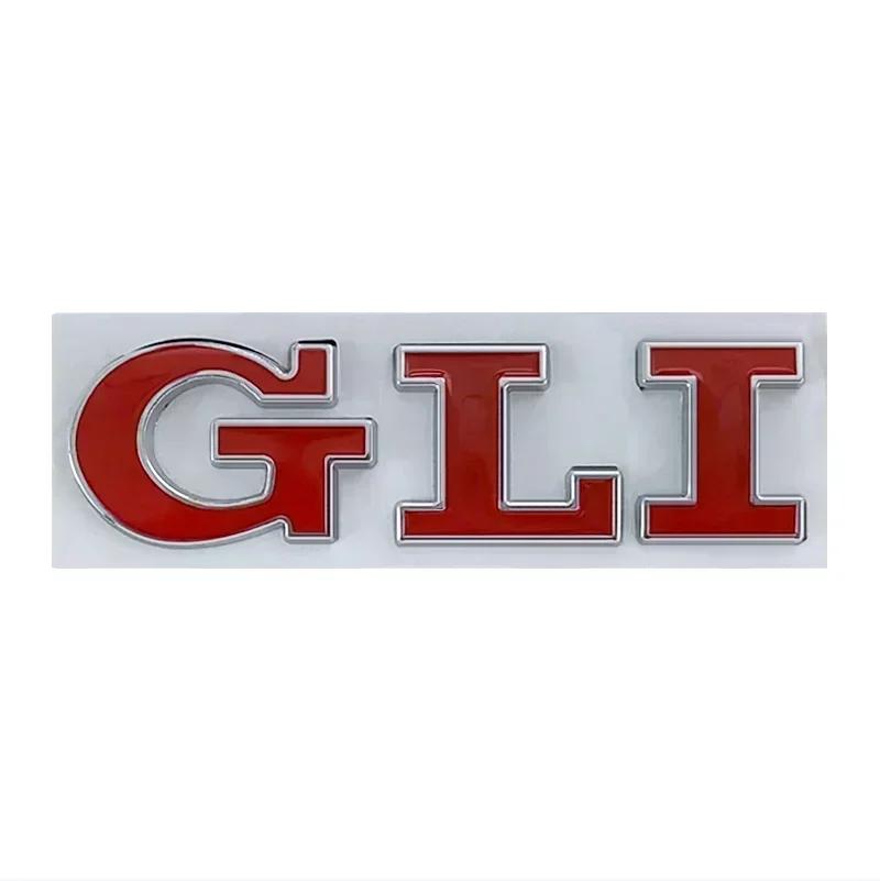 BRY1 Dla VOLKSWAGEN VW GTI 3D Metalowe Litery Logo GLI Tylna Klapa Bagażnika Odznaka Naklejka Dla Volkswagen VW Jetta MK2 MK4 MK5 MK6 MK7 im2