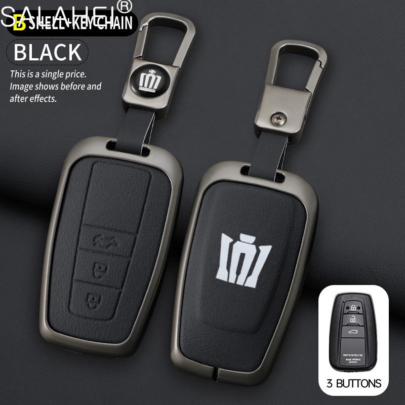Zinc Alloy Car Key Case Cover Shell Holder For Toyota Corolla Prius RAV4 Crown Hilux Fortuner Camry Land Cruiser Prado CHR Altis