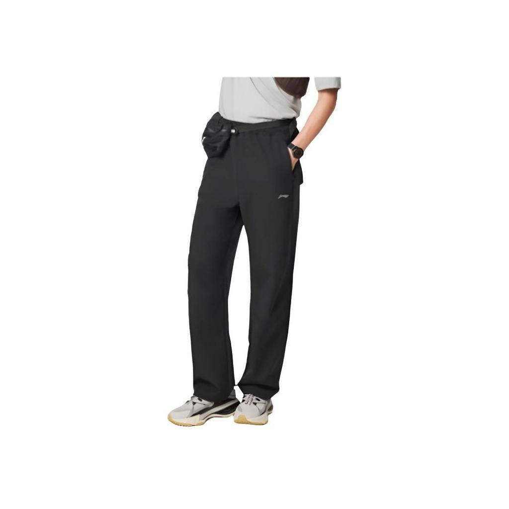 Li Ning Fitness Series Logo Stitching Sports Long Pants Casual Pants Men Pants AYKV899-2