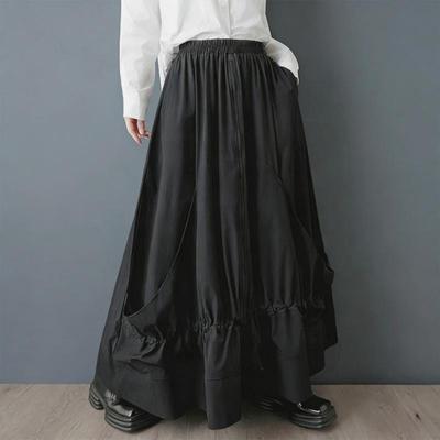 Plus Size High Waist Vintage Spring Autumn Casual Loose Long for Woman Skirts Womens Skirt
