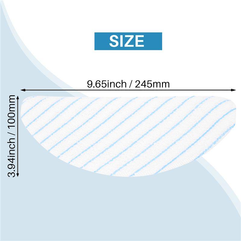 ABWR-25 Pcs Disposable Microfiber Mopping Pads For Ecovacs Robot Vacuum Cleaner OZMO T8 / T8+/ T8 AIVI/ N8/ N8 Pro/ N8 Pro+