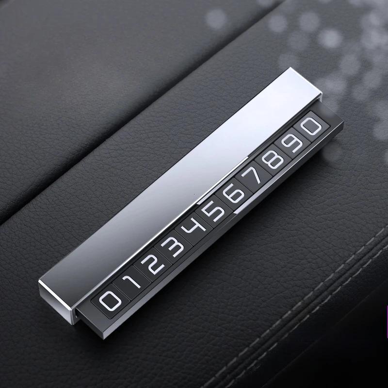 Car Phone Number Card Plate Temporary Parking Card Telephone Number Car Park Stop Sticker Display Automobile Accessories