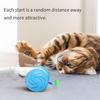 Interactive Cat Toy with LED Lights, USB Rechargeable Automatic Moving Cat Toy, Smart Sensing Electric Cat Toy for Indoor Cats, 3 Colors