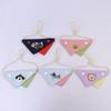Pet Wet Wipes Towel - Dog Multi-color Triangular Scarf with Adjustable Strap - Universal Style - Cat Stuffed Toy Bib