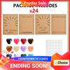 24Pcs Valentines Cards with Heart-Shape Gems Valentine Exchange Card Funny Gift for Boys & Girls Classroom School Party Favor