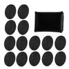 14pcs Felt Absorbent Coasters Round Thick Cup Mats for Kitchen Table with Storage Holder