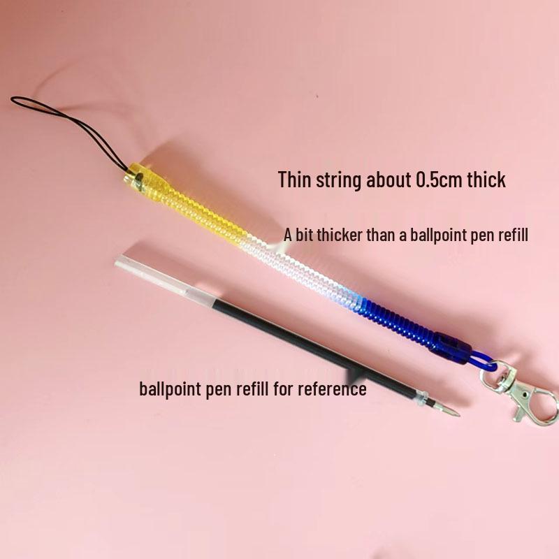 0.5 Fine Elastic Retractable Keychain Pendant for Phones and Keys