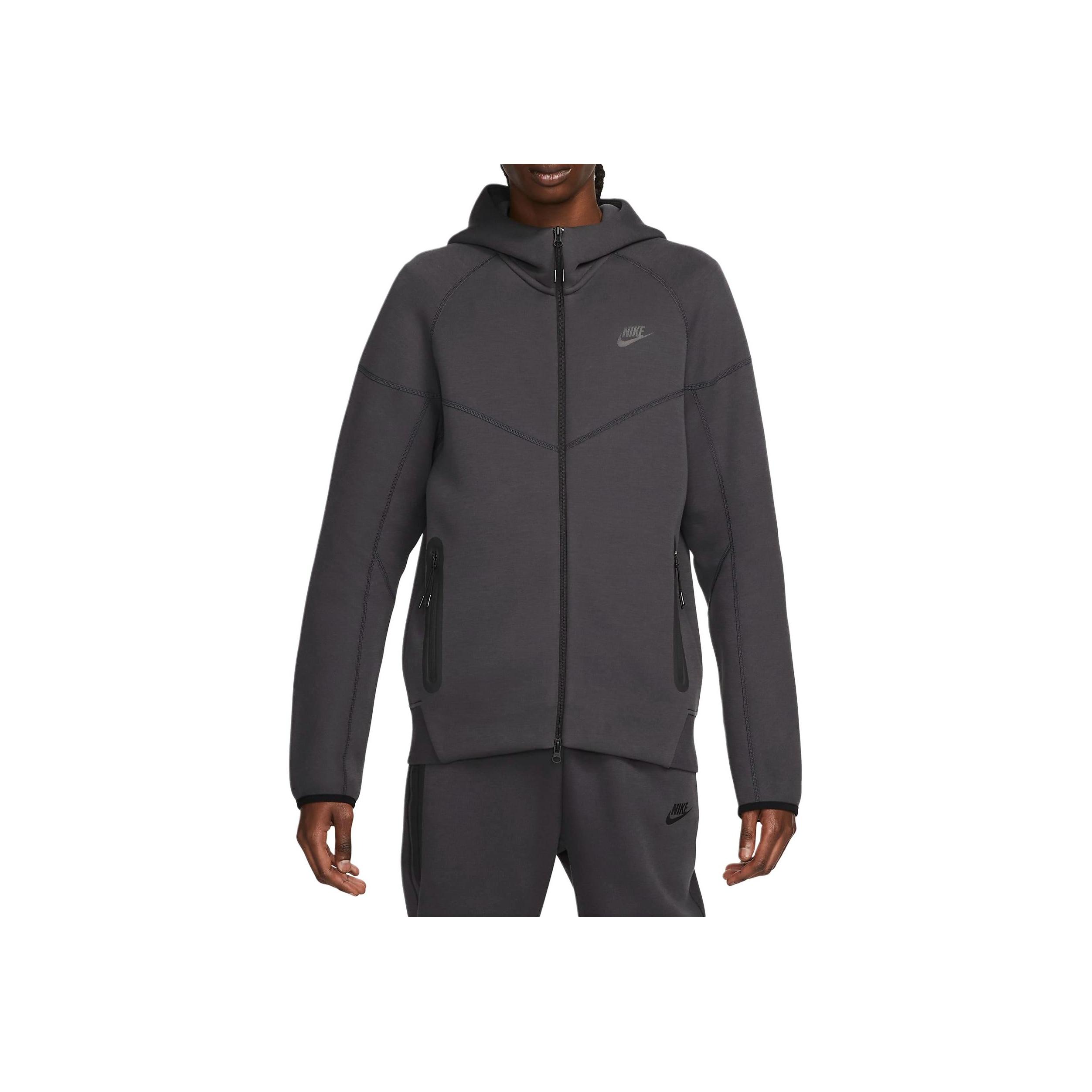 Nike Sportswear Tech Fleece Windrunner Full Zip Hoodie Anthracite/Black Men Tops FB7921-060 XL