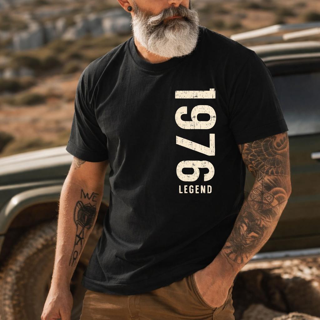 Personalized Vintage Year T-Shirt – Custom Milestone Birthday Gift for Men Women