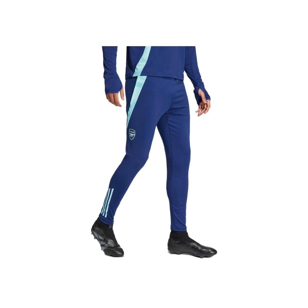 Adidas AFC TR Pants Spliced Outdoor Sports Elastic Mid Waist Casual Men Bottoms Blue IT2216