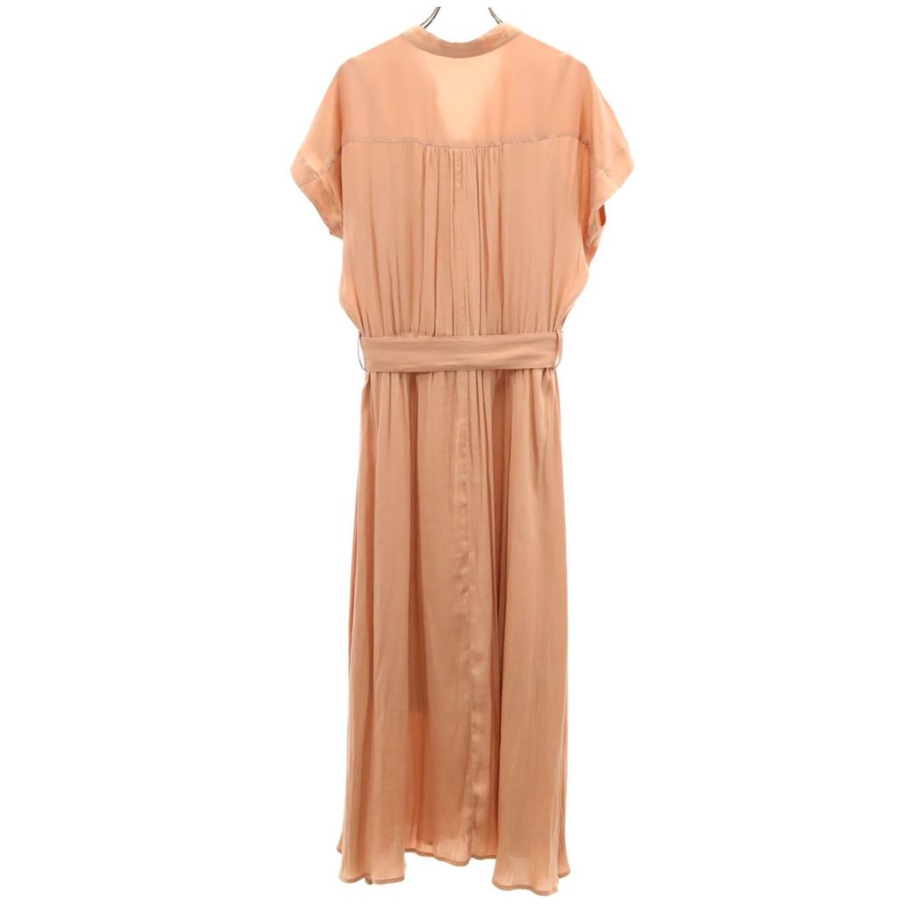 Nano Universe French Sleeve Shirt Dress F Orange Series Women Used