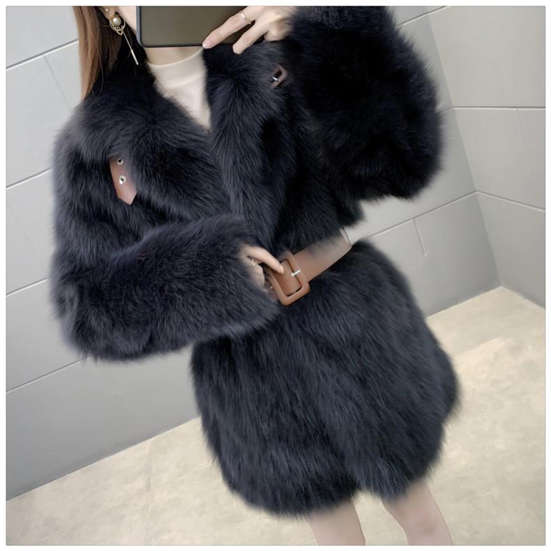 Faux Fur Winter Fashion Loose  Jacket for Women Warm Comfortable Coat